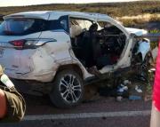 Una familia de Chile terminó hospitalizada luego de un choque en Ruta 3, cerca de Sierra Grande