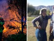 Era pelear o morir: la heroica resistencia de una pareja para salvar su casa del fuego en Chubut