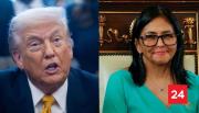 Trump mantiene una llamada con Delcy Rodríguez y dice que es una persona fantástica