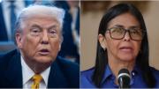 Donald Trump mantiene una llamada con Delcy Rodríguez y dice que es una persona fantástica