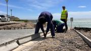 Mejoran accesos a la playa de la costanera