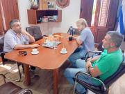 El director del Departamento de Higiene, Dr. Diego Maneiro, estuvo en el Municipio de Dolores, reunido con el Alcalde Joaquín Gómez
