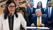 Trump reveló que tuvo 'larga llamada' con Delcy Rodríguez: esto fue lo que dijo sobre ella