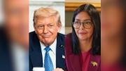 Trump mantiene una llamada con Delcy Rodríguez y dice que es una
