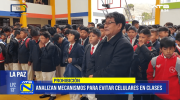 Educación analiza restricciones al uso de celulares en aulas de La Paz