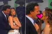 Julio Iglesias le robó un beso a Thalía: Reviven el incómodo momento
