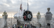 La Sagrada Familia avanza hacia su cima histórica y suma un nuevo hito arquitectónico