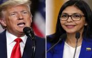 Trump sostuvo una llamada con la presidenta encargada Delcy Rodríguez y dice que es una