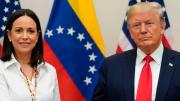 Donald Trump recibe a María Corina Machado en la Casa Blanca