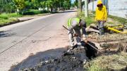 Obras Públicas refuerza los trabajos de mantenimiento del sistema de desagües pluviales en La Banda