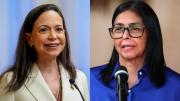 María Corina Machado y Delcy Rodríguez: Las mujeres que luchan por el futuro de Venezuela y por qué buscan el favor de Trump