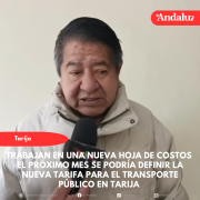 El próximo mes se podría definir la nueva tarifa para el transporte público en Tarija