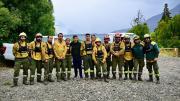 Chubut: Torres anunció que el incendio en Puerto Patriada fue contenido