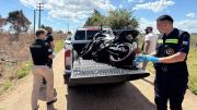 Hallaron la moto del hombre asesinado en una rapiña en los semáforos de ruta 102 y Coronel Raíz