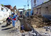 Plan Topo resuelve derrumbe de un colector en la calle Sabana Larga de Cagua