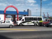 Paradas vacías en el Litoral