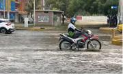 Piura amanece con calles inundadas tras fuertes lluvias