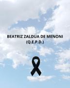 BEATRIZ ZALDUA DE MENONI (Q.E.P.D.) ‣ El Pueblo Digital Uruguay