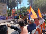 Militantes del MIR en Tarija recuerdan 45 años de la masacre de la calle Harrington con acto conmemorativo