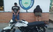 Polivalencia detuvo a una pareja por realizar motopiruetas indebidas en la Av. Aranzazu