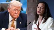Donald Trump recibe a María Corina Machado en la Casa Blanca