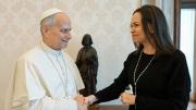 El papa León XIV recibió a María Corina Machado