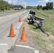 Camión Generó Daños en Semáforo de Rivas y Ruta 2