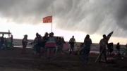 Temporada complicada: temporal de viento y lluvia azotó la costa atlántica bonaerense