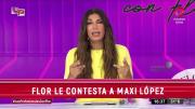 Flor de la V le contestó a Maxi López