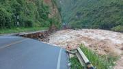 Amazonas: río Utcubamba destruye 50 metros de la carretera Fernando Belaúnde Terry (VIDEO)
