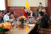 Daniel Noboa reúne al Consejo de Seguridad para reforzar plan ofensivo