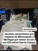 Venezolanos gravemente heridos tras accidente vial en Wisconsin: buscaban refugio en medio de violentas protestas contra el ICE