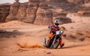 Luciano Benavides perdió la punta y define el título en la última etapa del Dakar en motos
