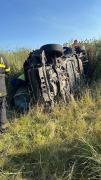 Un hombre de 39 años perdió la vida tras volcar en Ruta 2 camino hacia Mar del Plata
