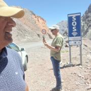 Con cuatro tótems buscan mejorar la respuesta ante emergencias en el Paso Agua Negra