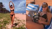 Las paradisíacas vacaciones de Marcela Kloosterboer en Brasil: playa, libros y relax en Imbassaí