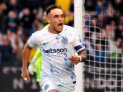 Lautaro Martínez le dio el triunfo al Inter con una definición top, es el máximo goleador de Italia e igualó una marca de Kane y Mbappé