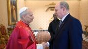 León XIV recibió a Alberto II de Mónaco y dialogaron sobre Oriente Medio y África