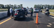 Violento choque en la Ruta 2 y tránsito complicado hacia la costa atlántica
