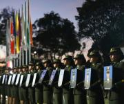 Ascienden a tenientes a los 22 fallecidos del atentado de Escuela de Cadetes de la Policía