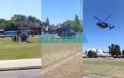 VIDEO. Un helicóptero sorprendió a los platenses en plena avenida 32: de qué se trató el despliegue y operativo