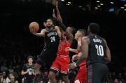 Los Nets vencieron 112-109 a los Bulls