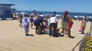 Adolescente lesionado tras ser arrastrado por una ola en playa Brava de Punta del Este