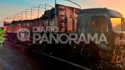 Camión cargado con aceite se incendió mientras circulaba por la Ruta 34