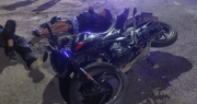 Un fuerte choque en La Plata terminó con dos motociclistas heridos