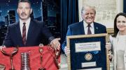 Siguen las burlas: Jimmy Kimmel satiriza encuentro de María Corina Machado con Trump y ofrece sus premios a cambio de retirar al ICE de Minnesota