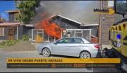Violento incendio se registró en Puerto Natales