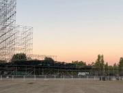 ¡Mirá! La Isla 132 ya se prepara para la Fiesta de la Confluencia 2026: así se ve el armado del escenario en Neuquén