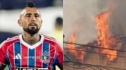 El emocionante mensaje de aliento de Arturo Vidal ante incendios forestales