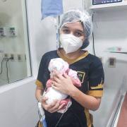 Cirugía oportuna salva la vida de recién nacida en Trinidad